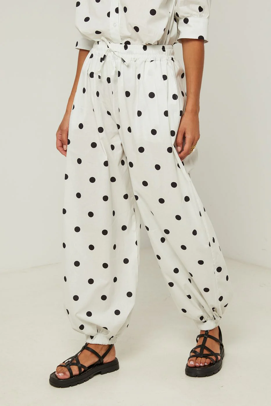 Pantalon En Coton - Blanc - Image 5