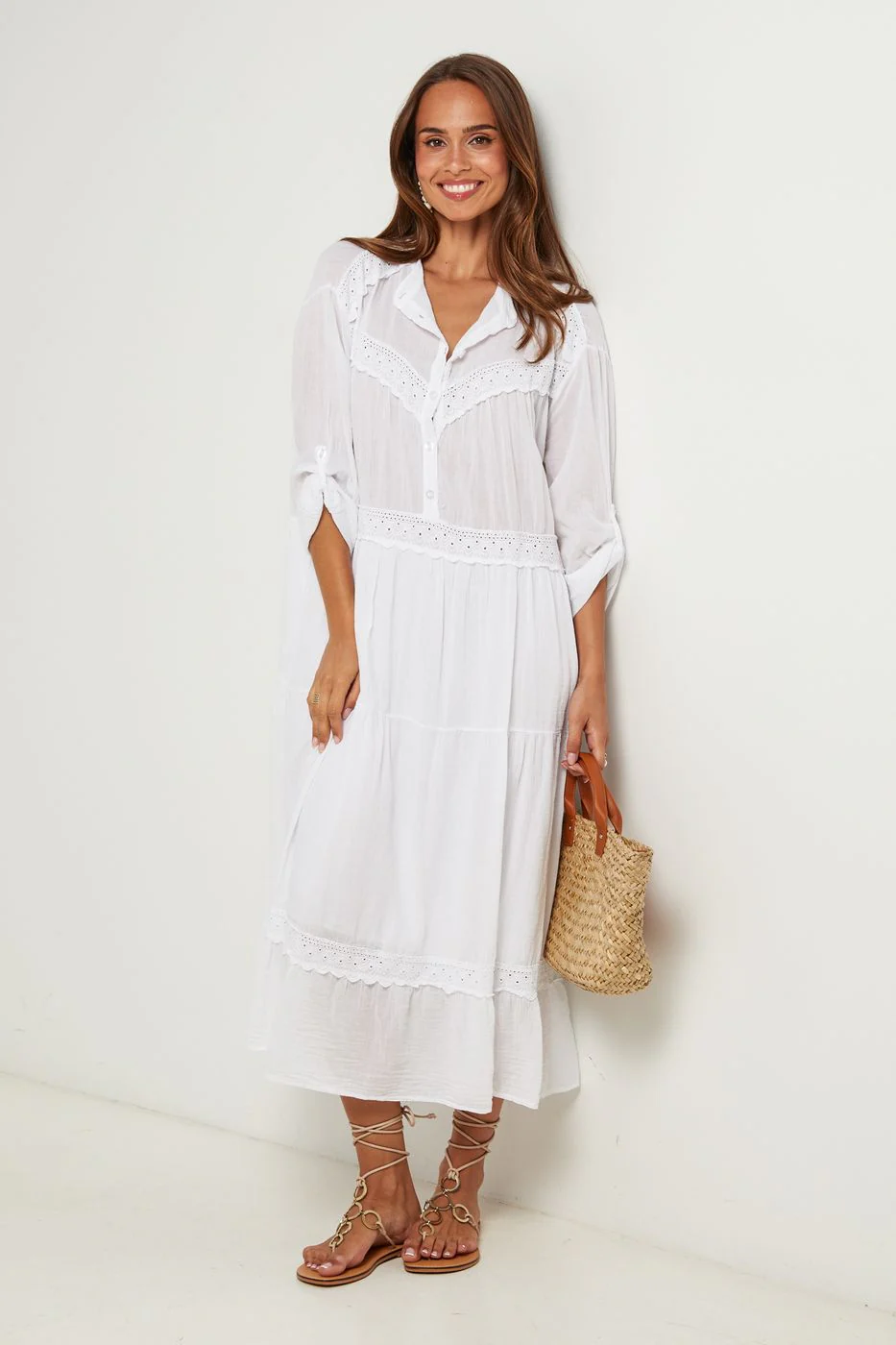 Robe - Blanc - Image 4