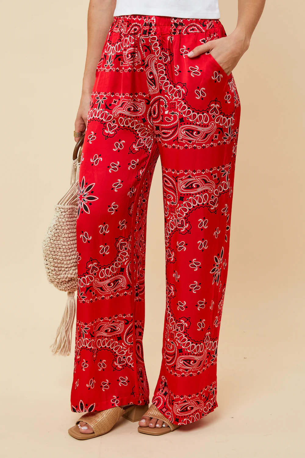 Pantalon - Rouge - Image 3