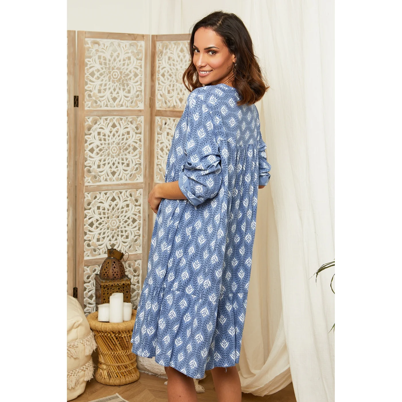 Robe - Bleu - Image 4