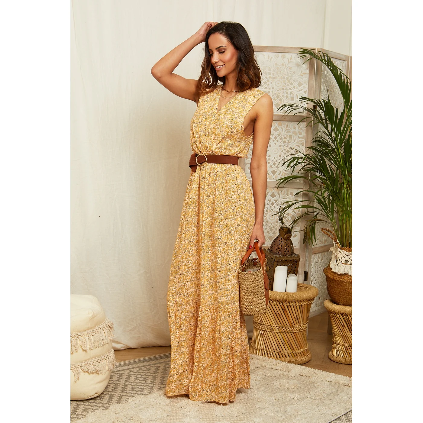 Robe - Moutarde - Image 2