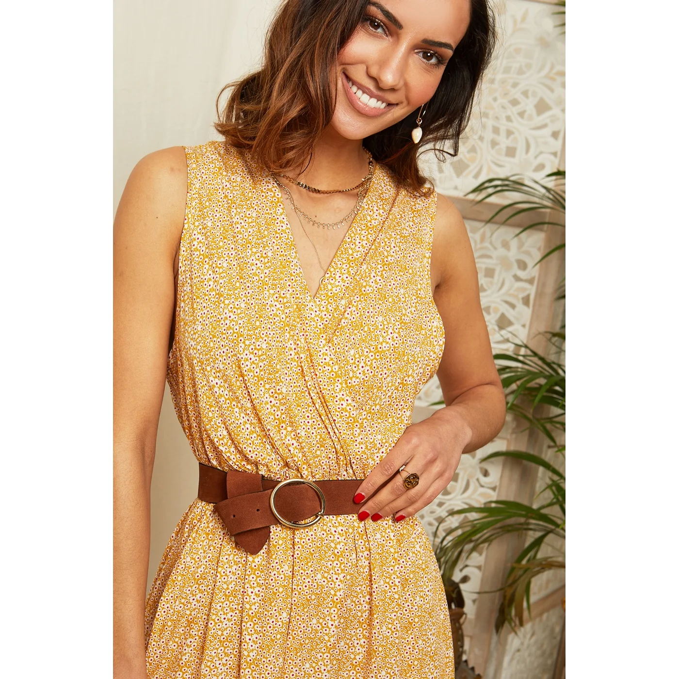Robe - Moutarde - Image 4