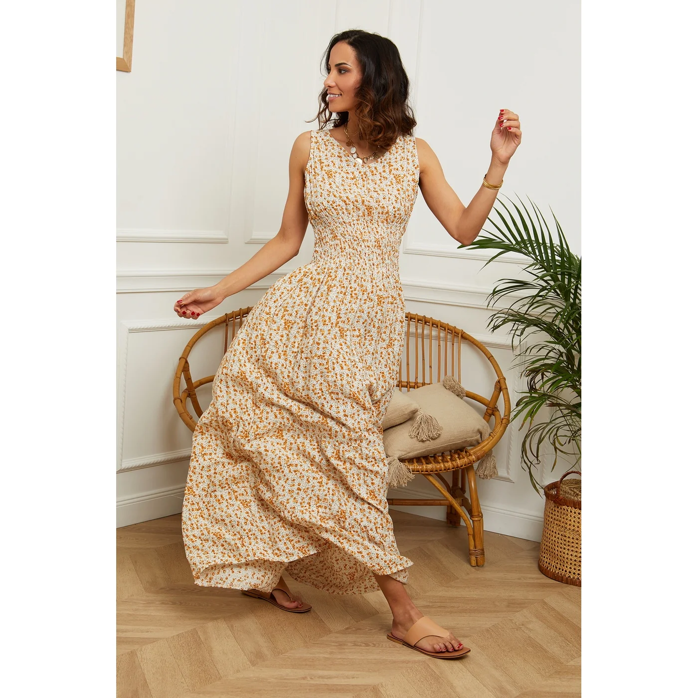 Robe - Moutarde - Image 2