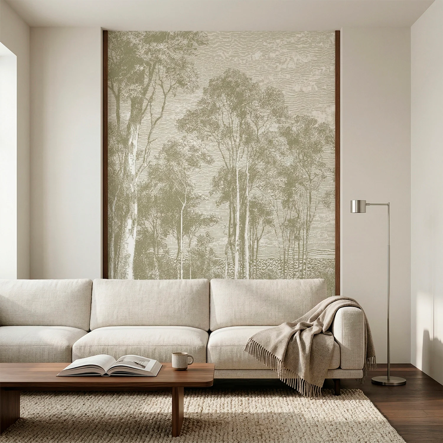 Papier Peint Panoramique Eucalyptus Trees - Sauge - Image 4