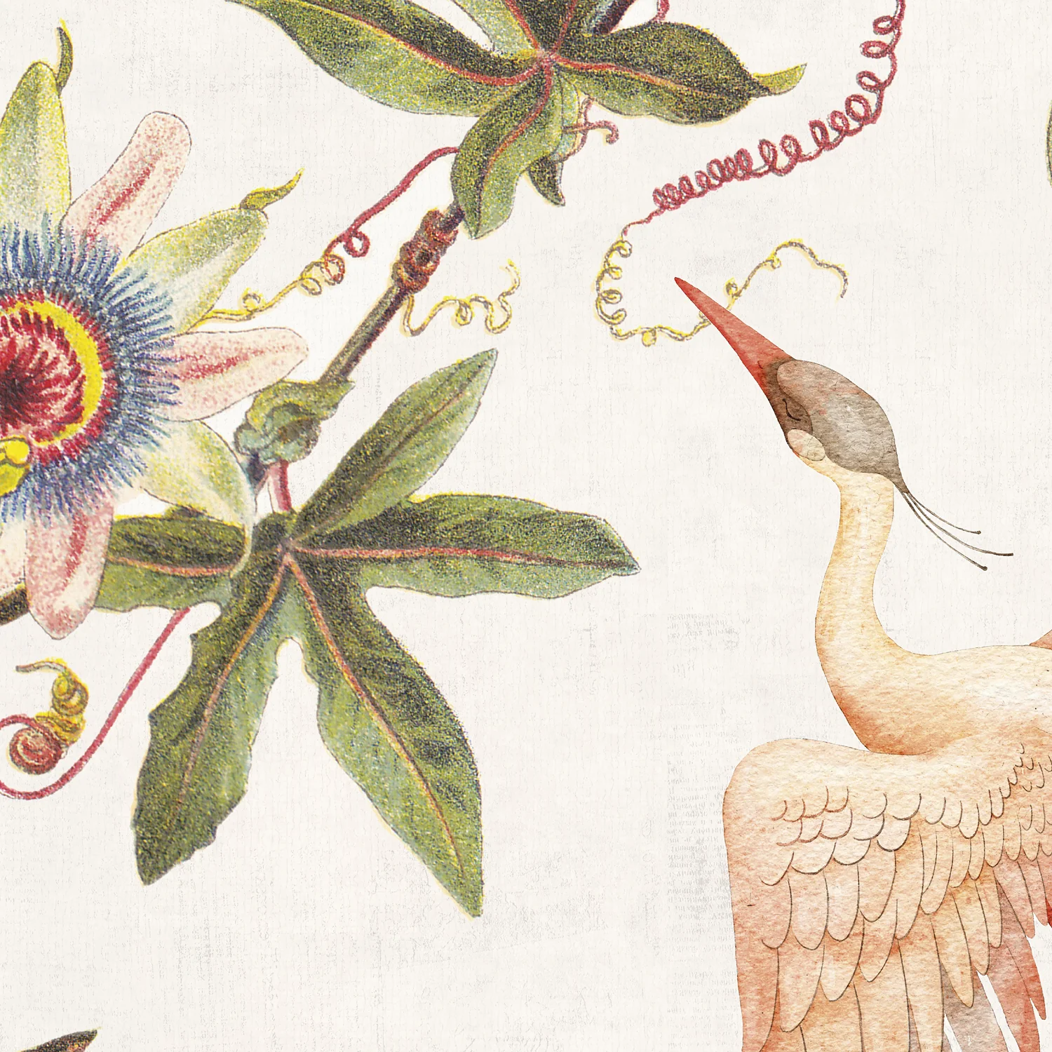 Papier Peint Panoramique Herons & Flowers Xl - Multicolore - Image 4