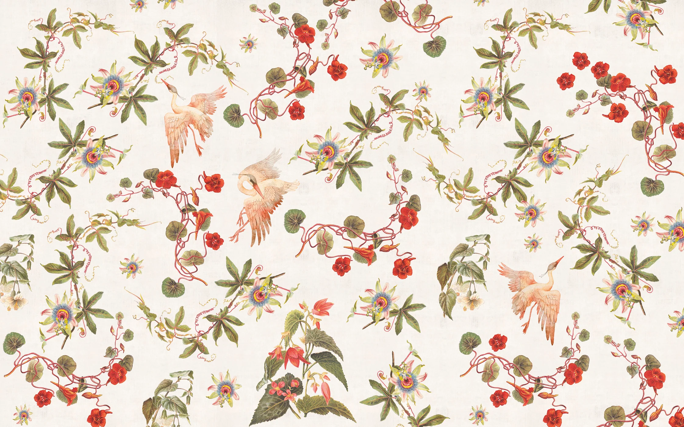 Papier Peint Panoramique Herons & Flowers Xl - Multicolore - Image 5