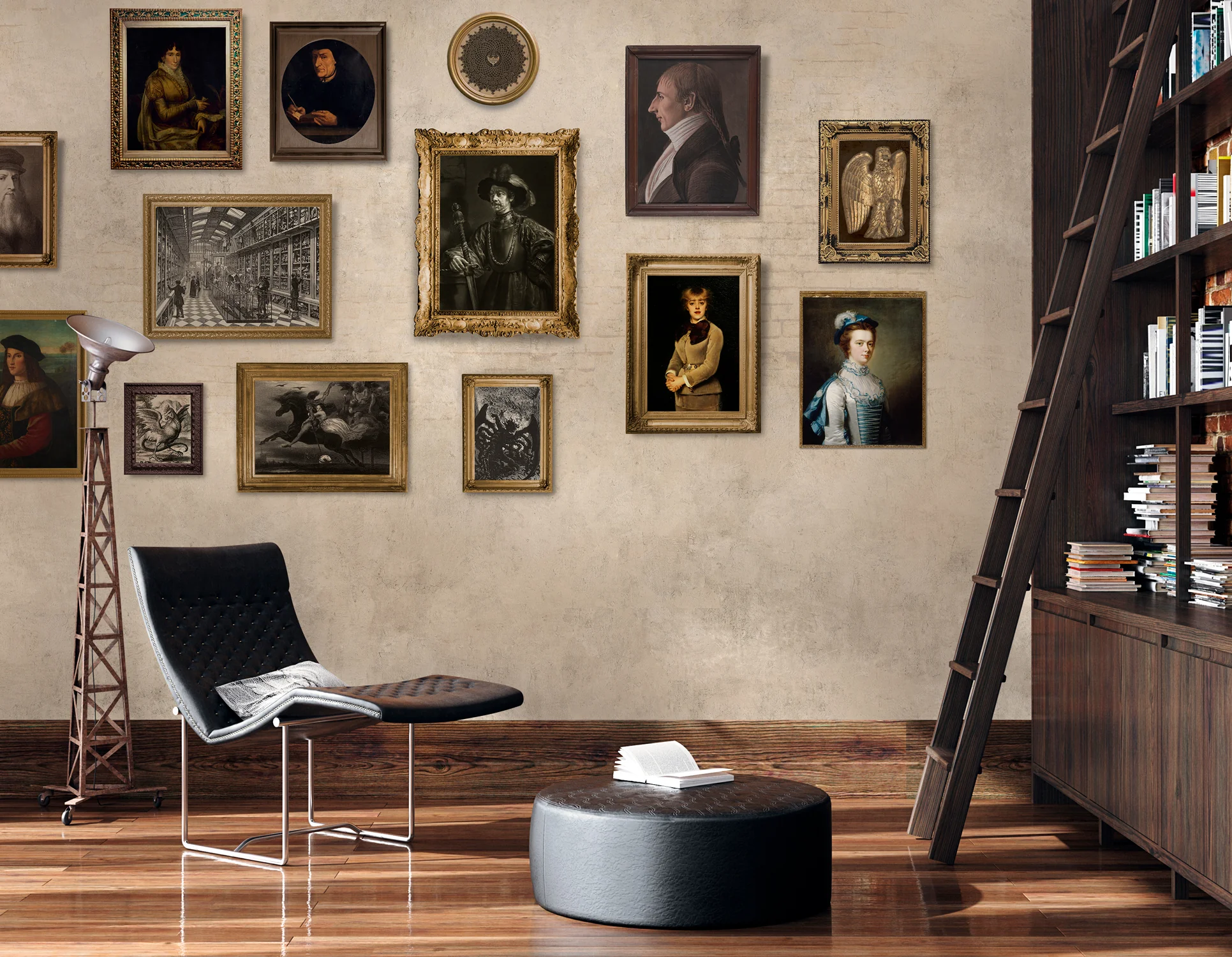 Papier Peint Panoramique Iconic Gallery - Beige - Image 4