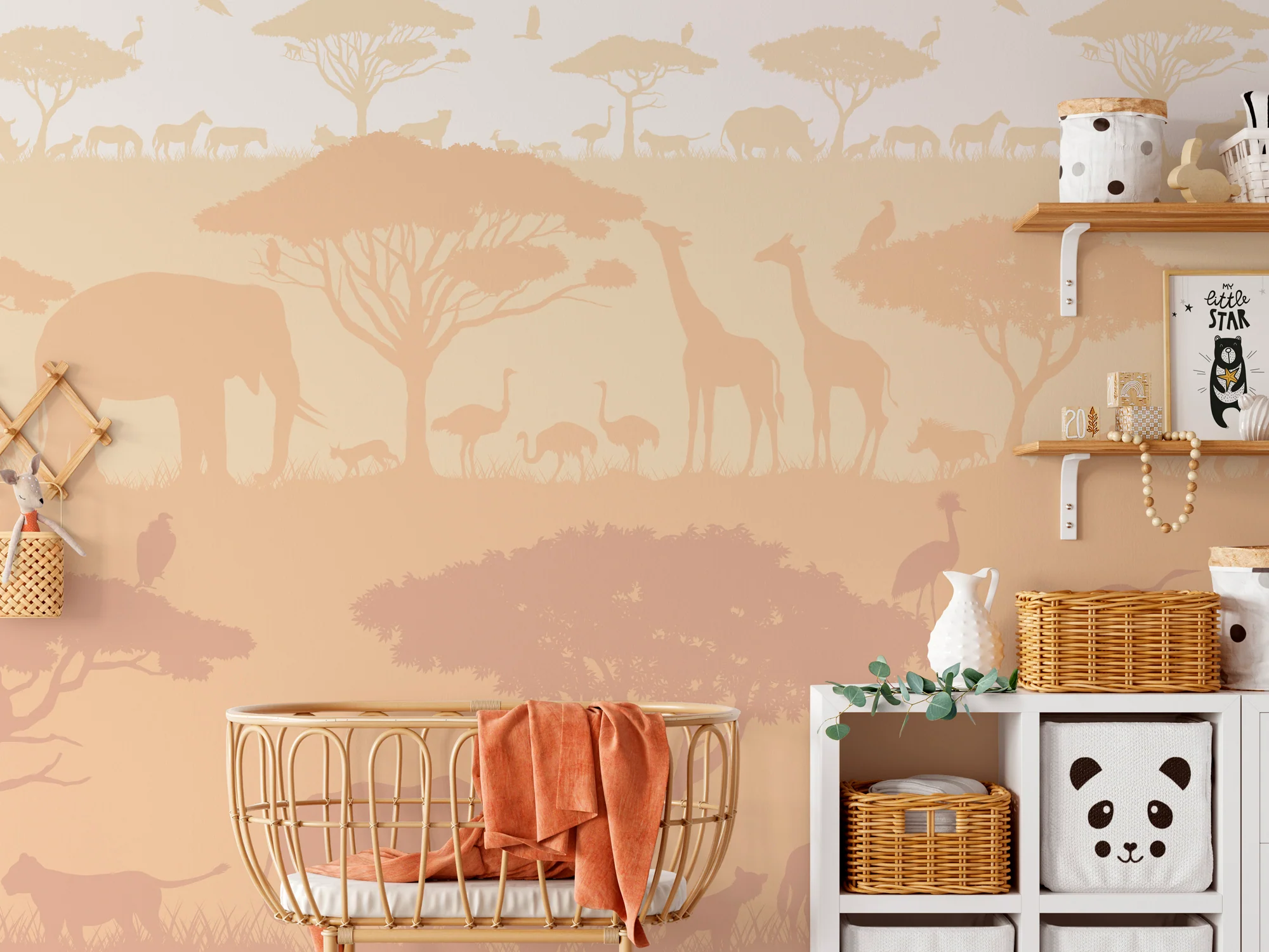 Papier Peint Panoramique Savane - Terracotta - Image 3