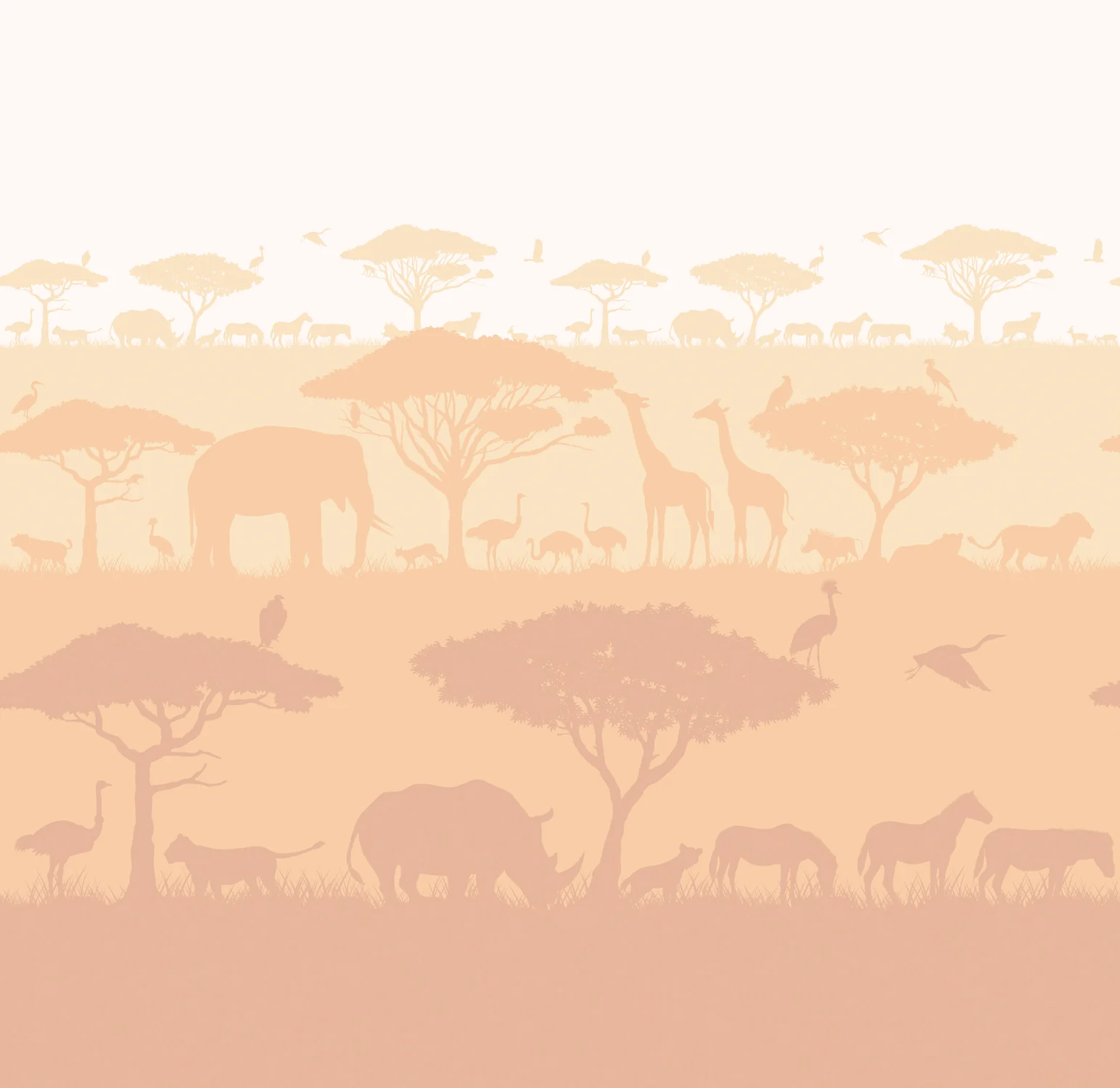 Papier Peint Panoramique Savane - Terracotta - Image 5