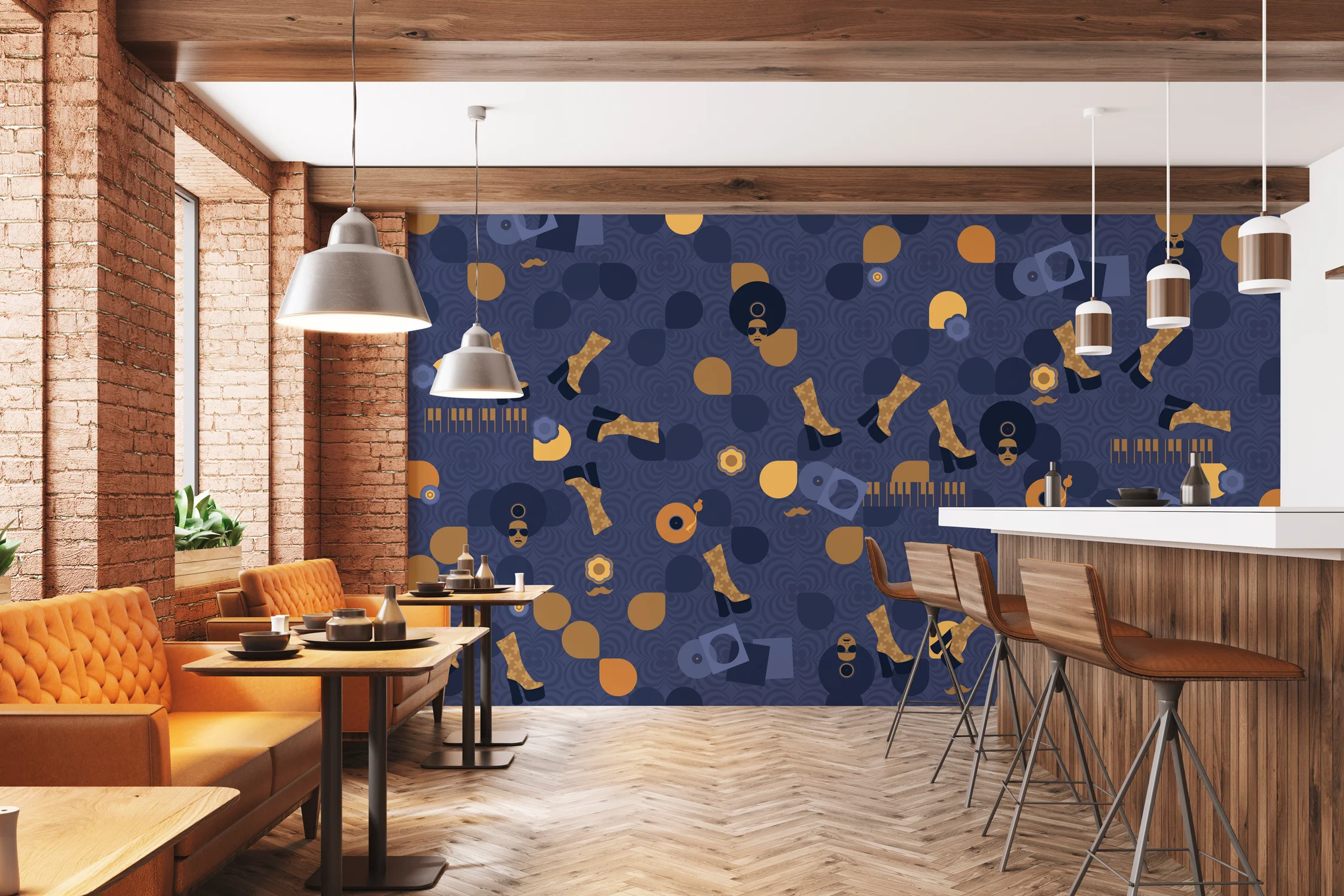 Papier Peint Panoramique Studio 54 - Night Fever - Multicolore - Image 3