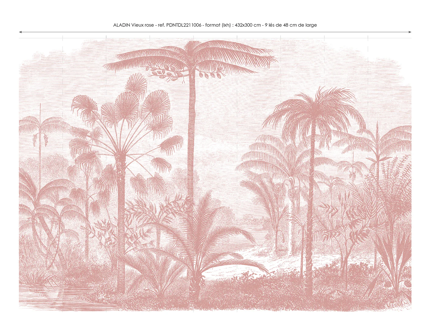 Papier Peint Panoramique Aladin - Vieux Rose - Image 5