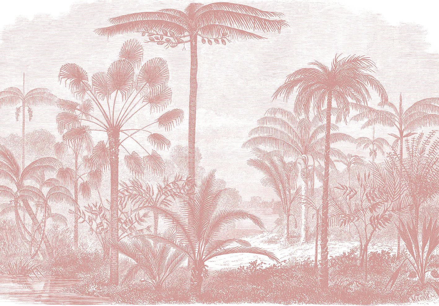 Papier Peint Panoramique Aladin - Vieux Rose - Image 6