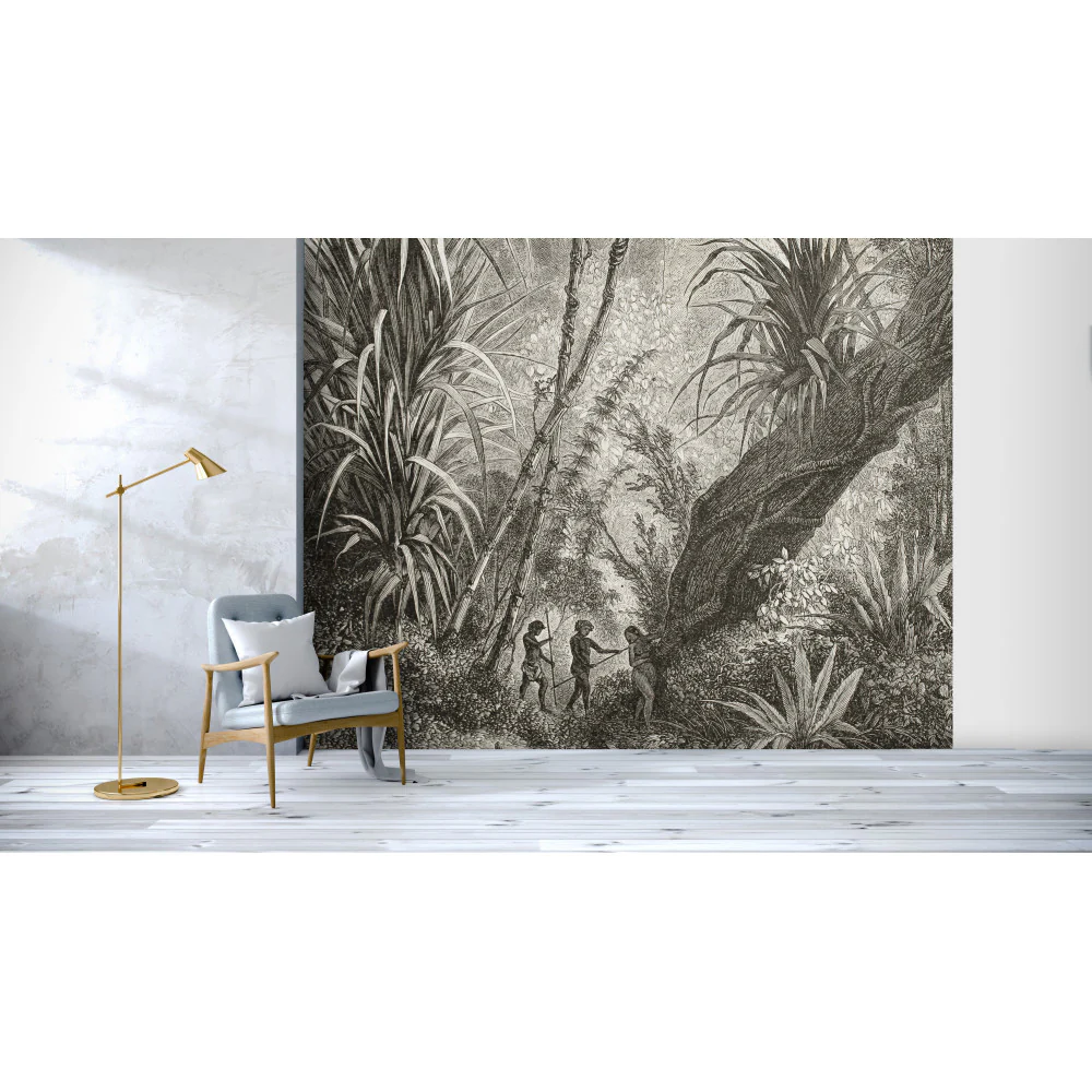 Papier Peint Panoramique Amazonia - Noir - Image 3