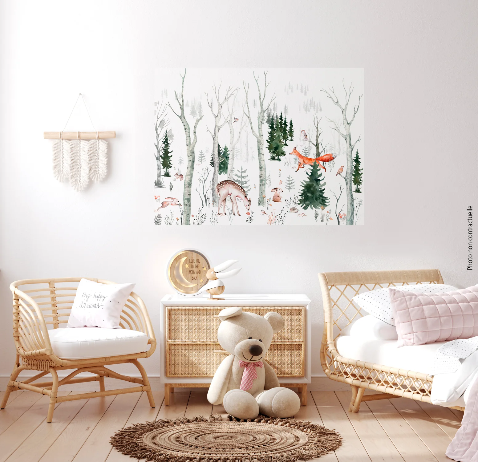 Poster Adhésif Bambi & Co - Multicolore - Image 2