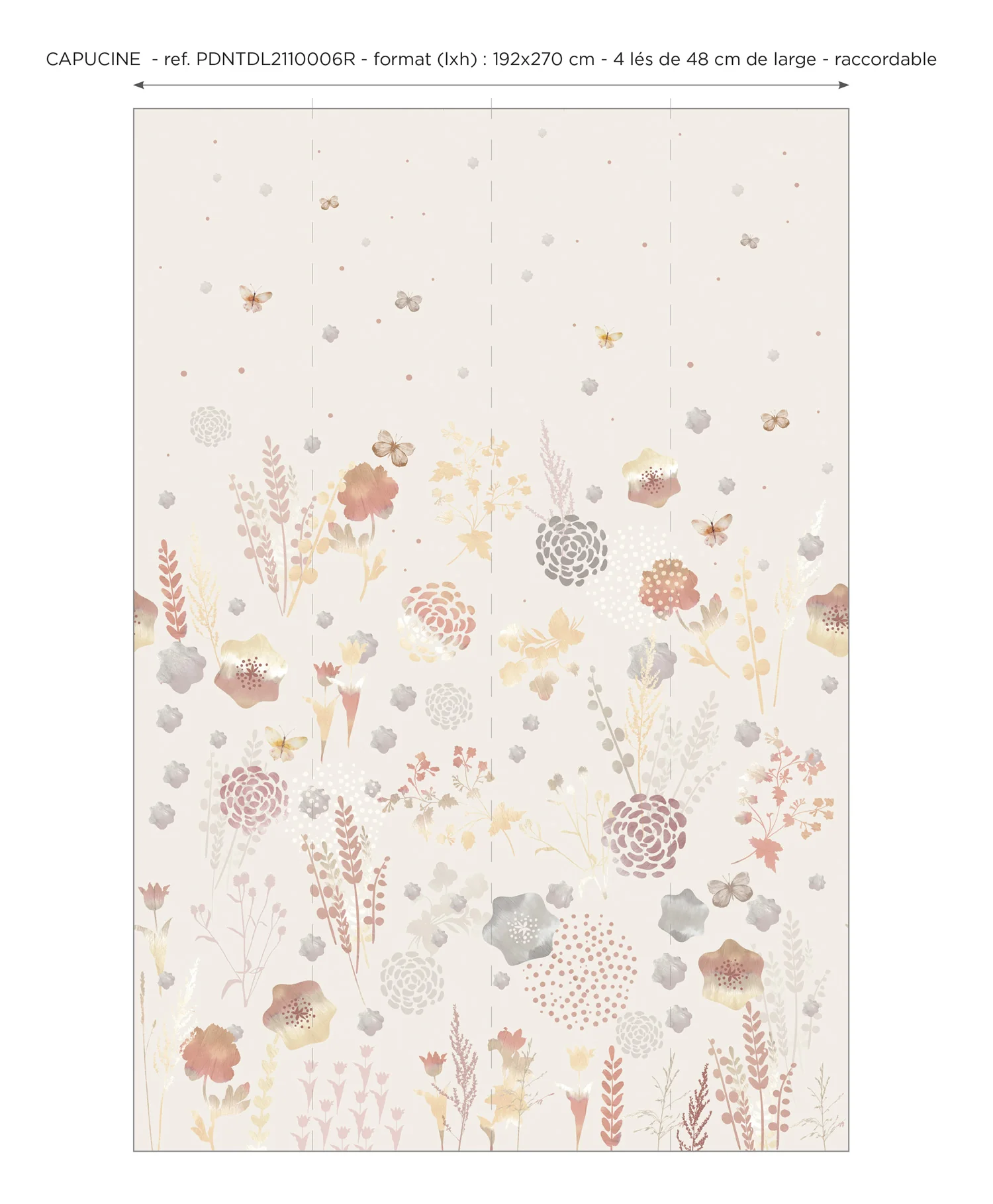 Papier Peint Panoramique Capucine - Multicolore - Image 7