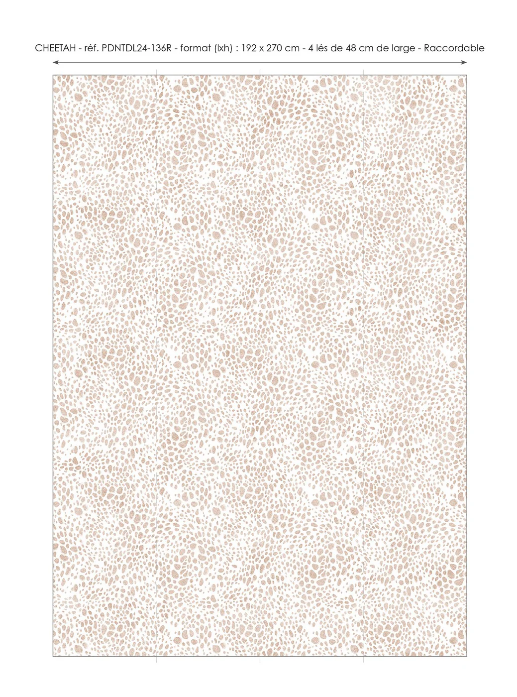 Papier Peint Panoramique Cheetah - Multicolore - Image 2