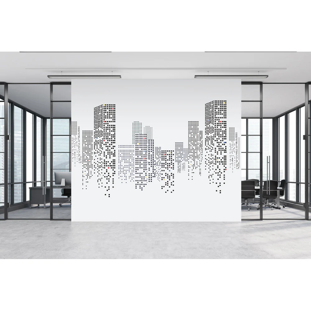 Papier Peint Panoramique City Lights - Noir - Image 4
