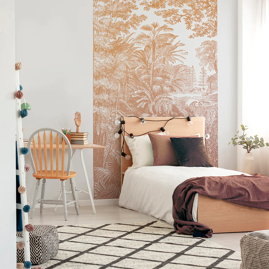 Papier Peint Panoramique Araucaria - Ocre Rose - Image 3