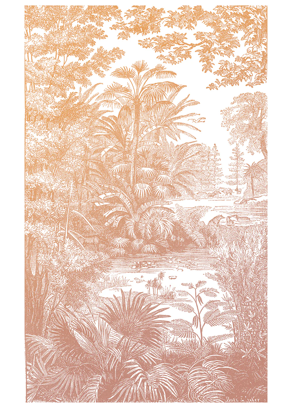 Papier Peint Panoramique Araucaria - Ocre Rose - Image 4