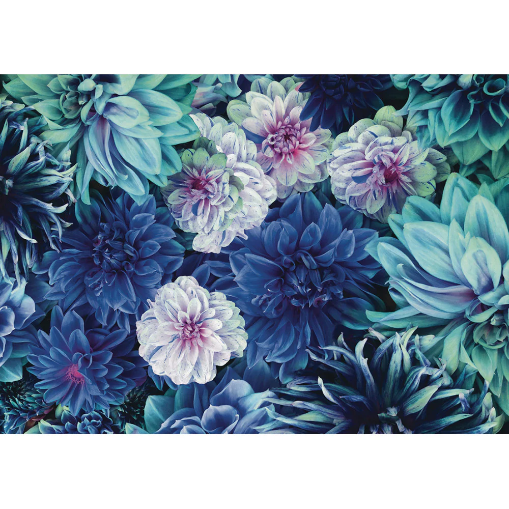 Papier Peint Panoramique Dahlia Bleu Xl - Bleu - Image 3