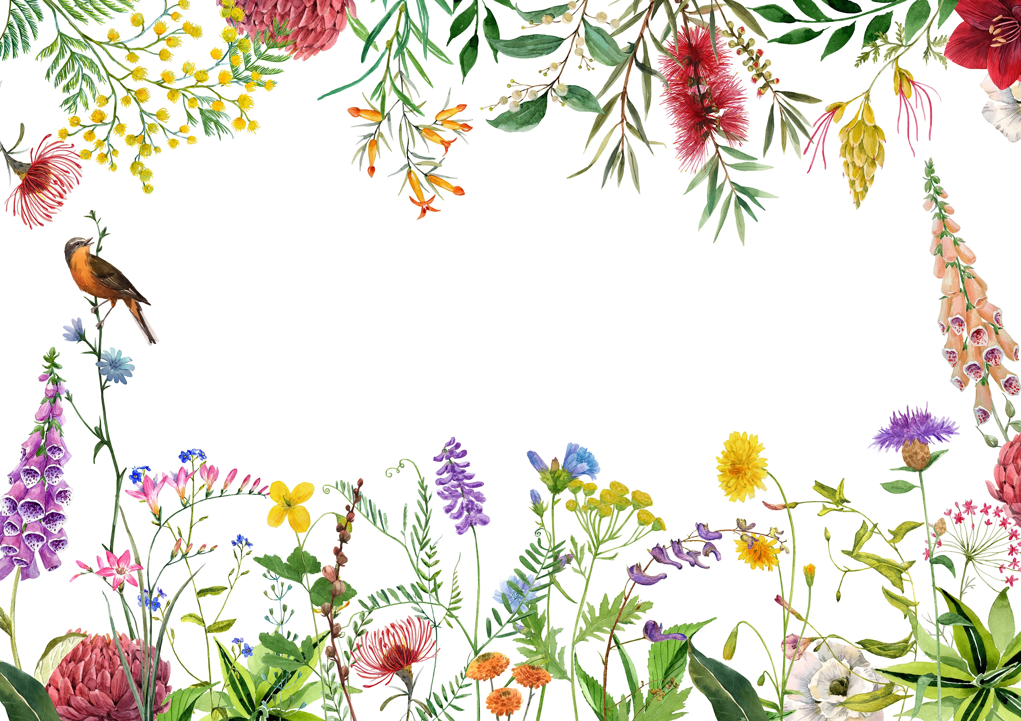 Papier Peint Panoramique Digitalis L - Multicolore - Image 3