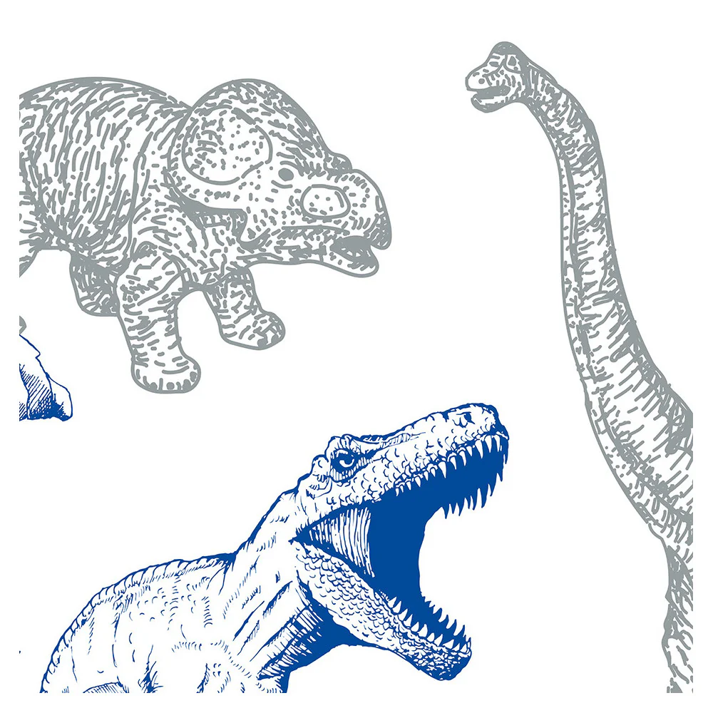 Papier Peint Panoramique Dino Fun - Bleu - Image 5