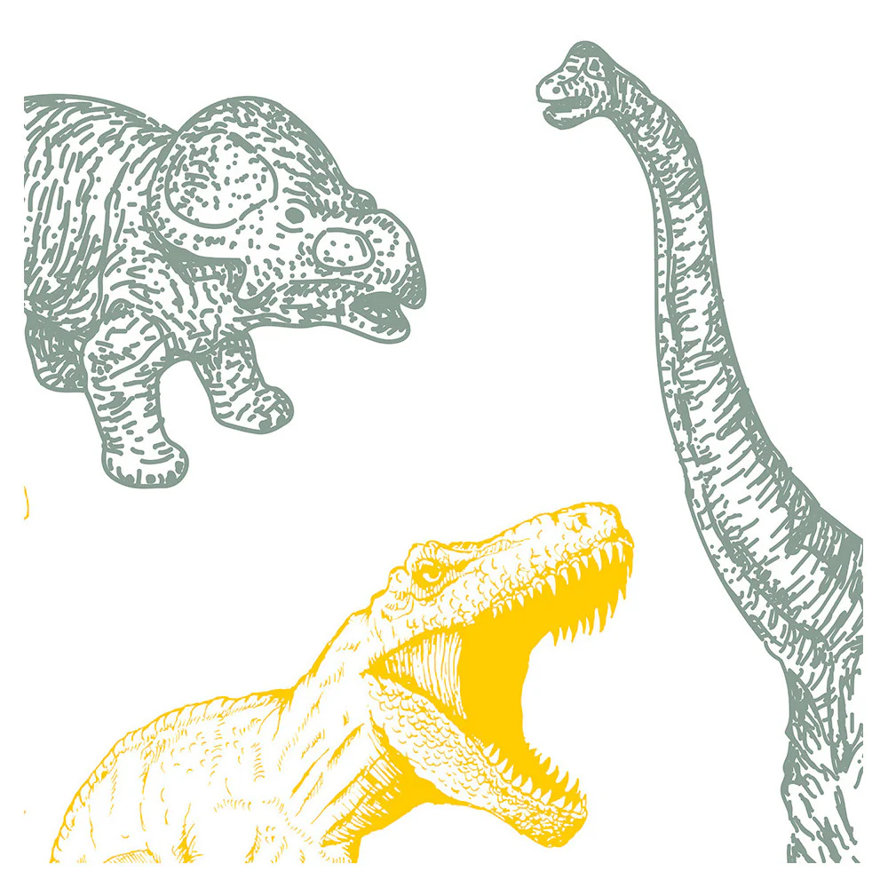 Papier Peint Panoramique Dino Fun - Jaune - Image 5