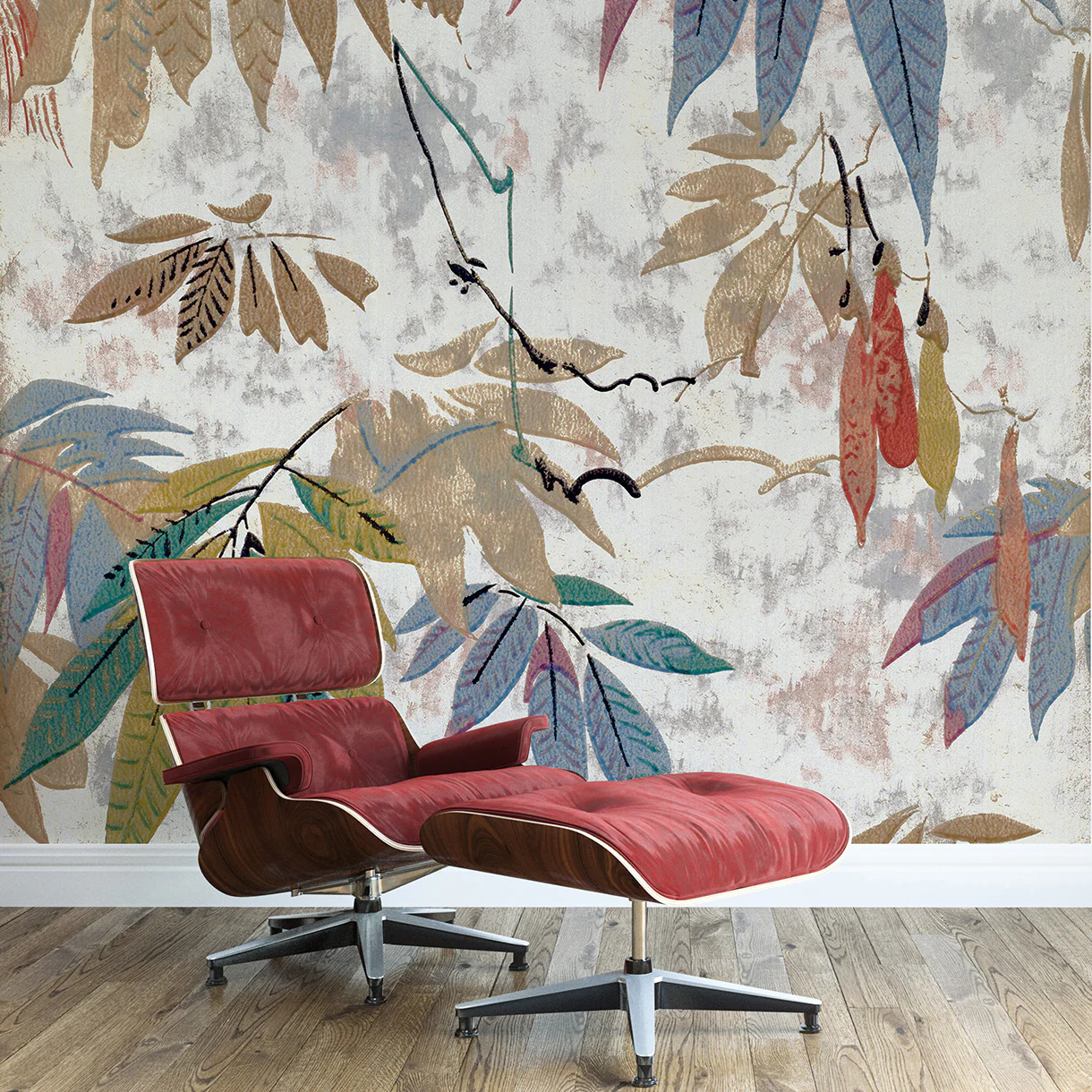 Papier Peint Panoramique Foliage - Multicolore - Image 3