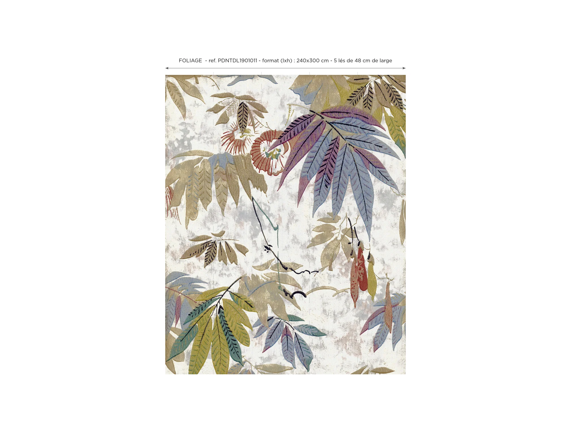 Papier Peint Panoramique Foliage - Multicolore - Image 8