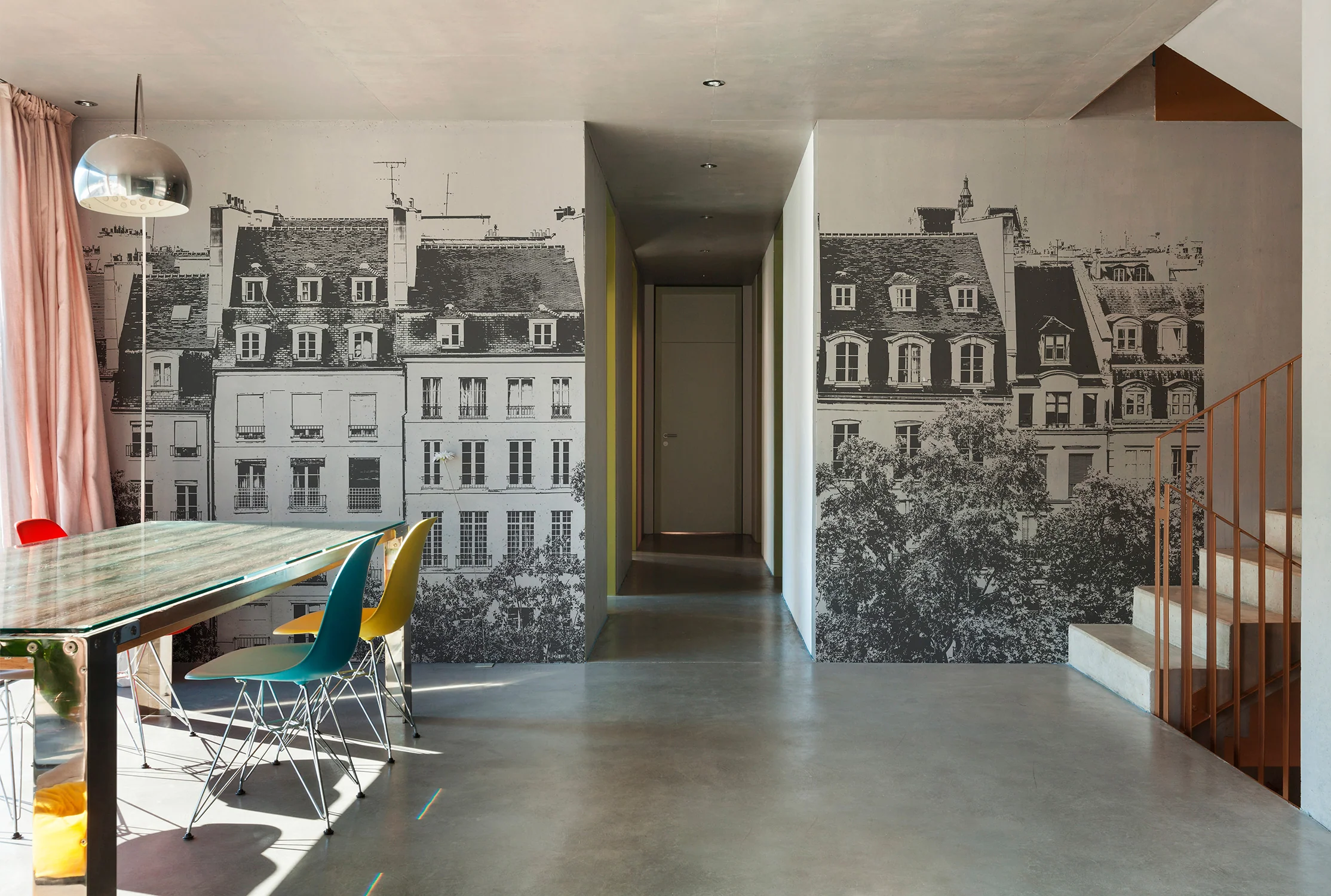 Papier Peint Panoramique Grands Boulevards - Gris - Image 3