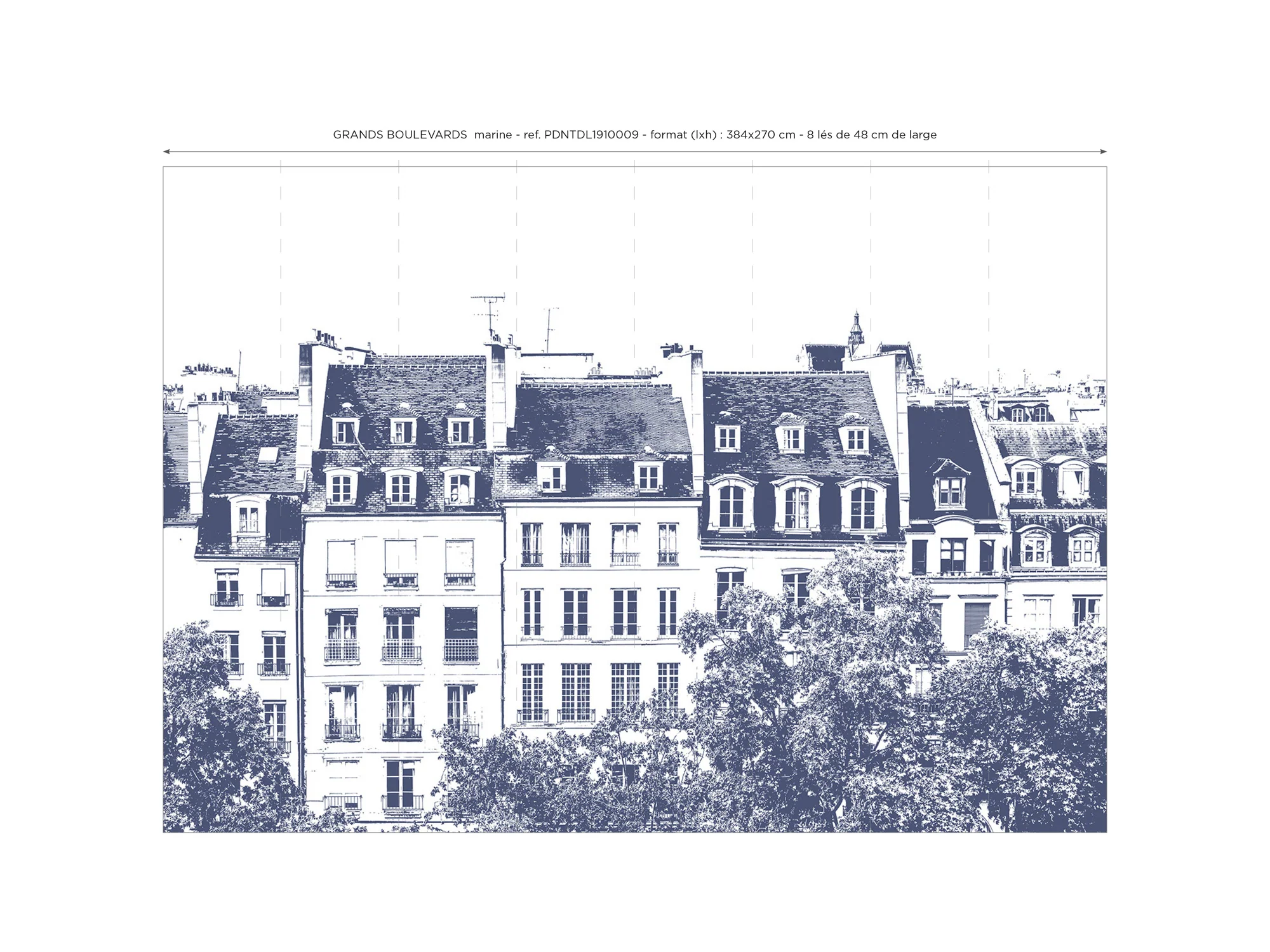 Papier Peint Panoramique Grands Boulevards - Marine - Image 5