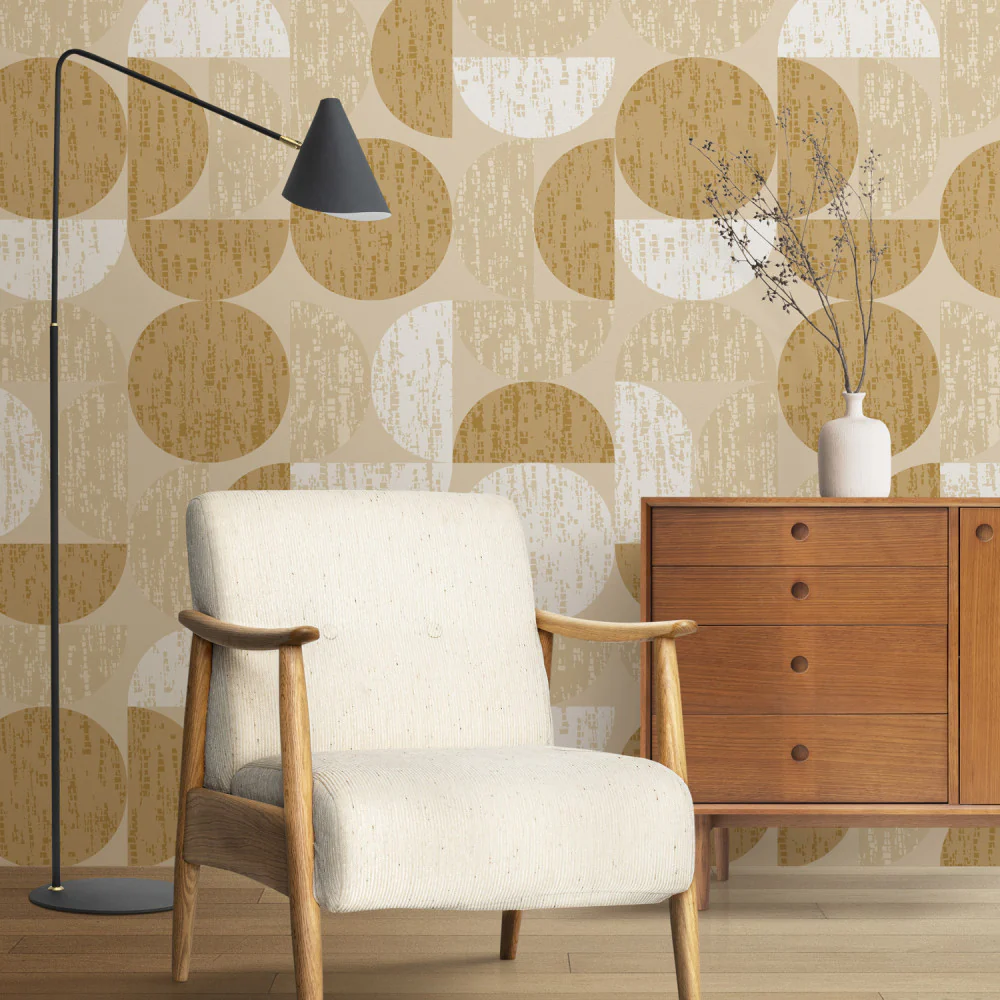 Papier Peint Panoramique Groove - Ocre - Ocre - Image 3