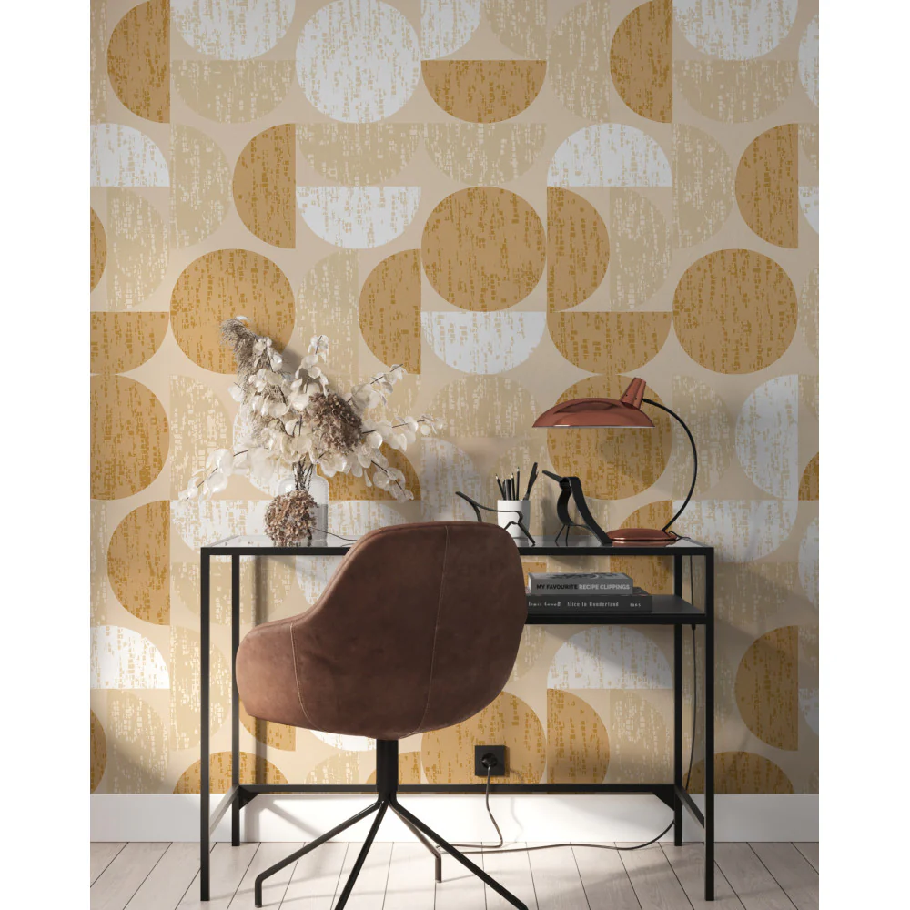 Papier Peint Panoramique Groove - Ocre - Ocre - Image 5