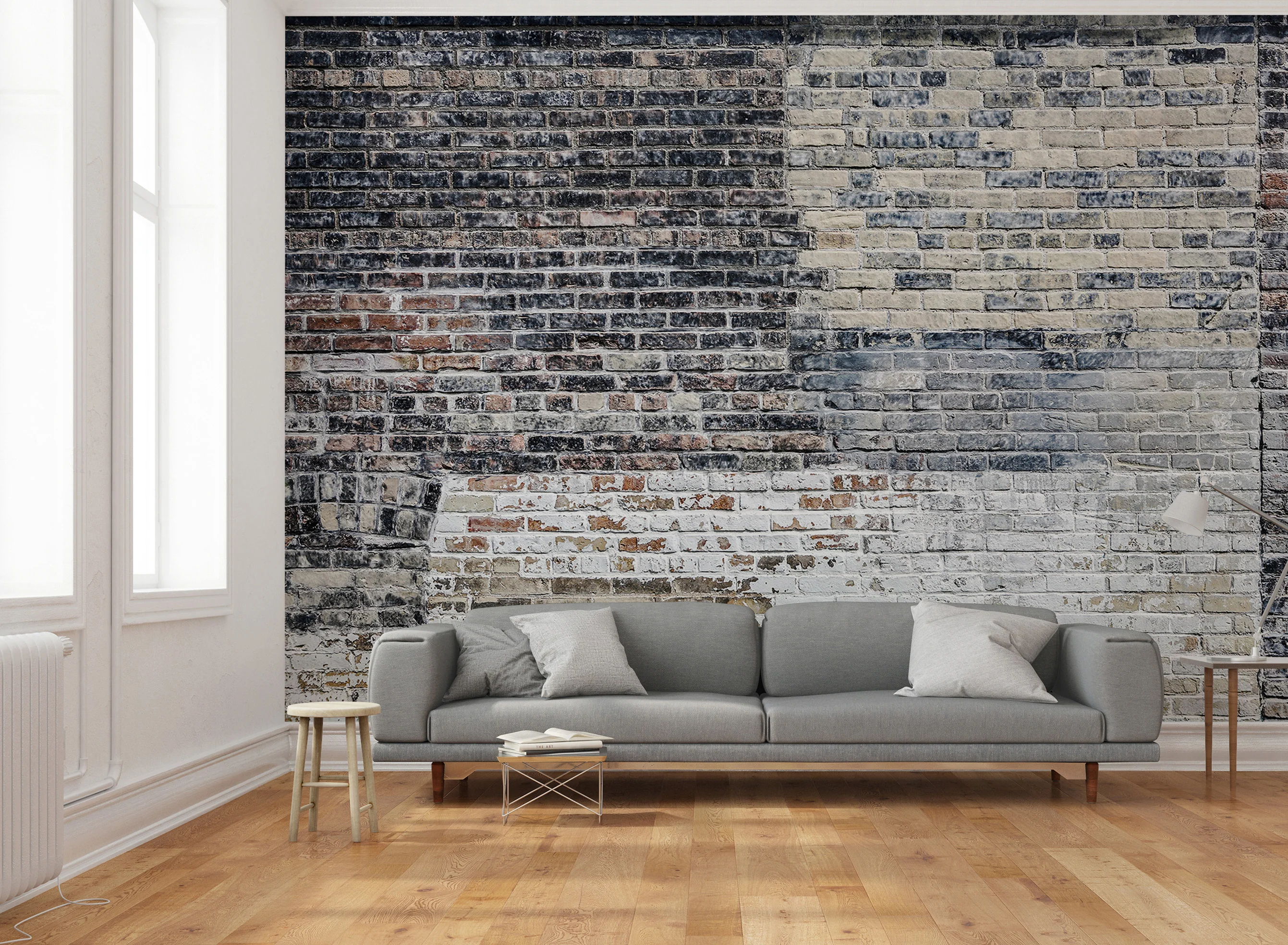 Papier Peint Panoramique Grungy Wall - Multicolore - Image 3