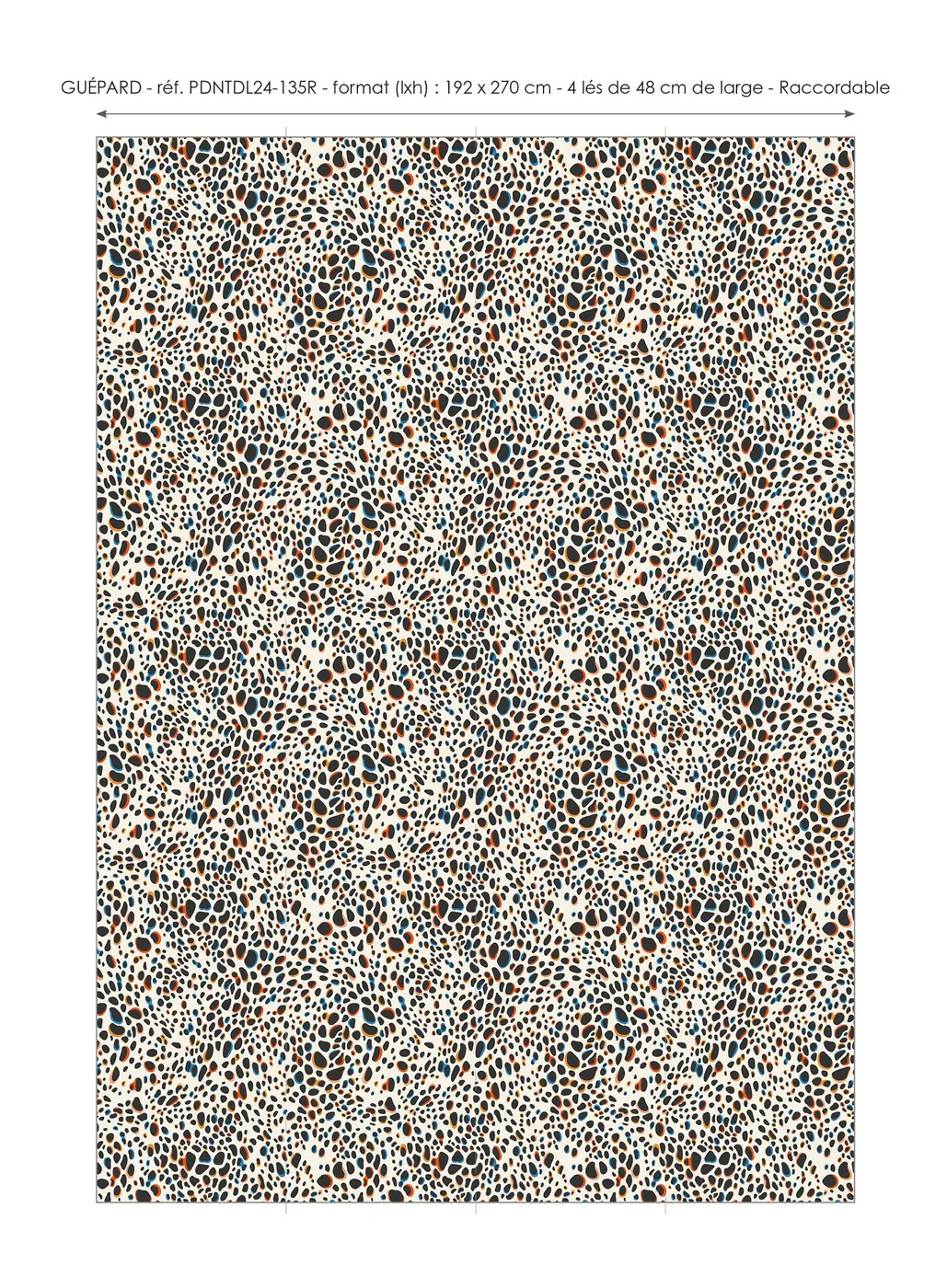 Papier Peint Panoramique Guépard - Multicolore - Image 2