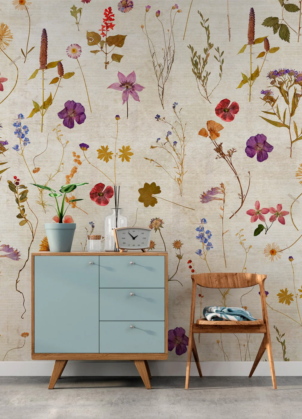 Papier Peint Panoramique Herbarium - Multicolore - Image 5