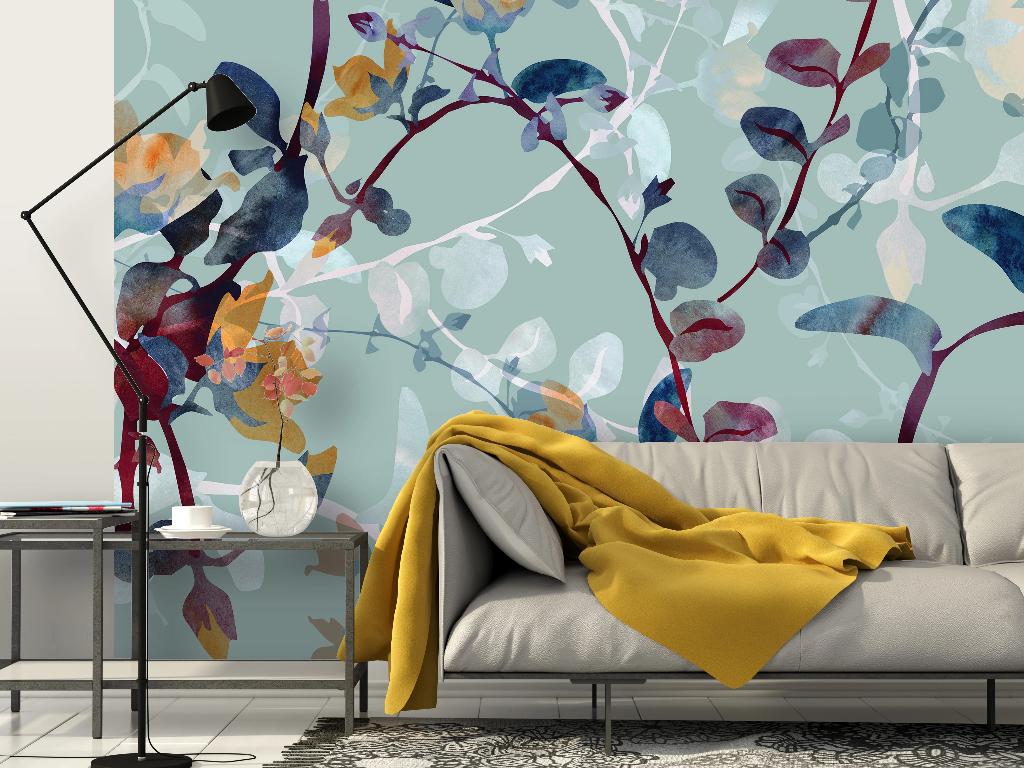 Papier Peint Panoramique Ivy - Multicolore