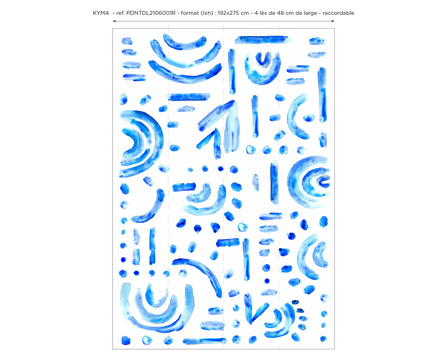 Papier Peint Panoramique Kyma - Bleu - Image 7