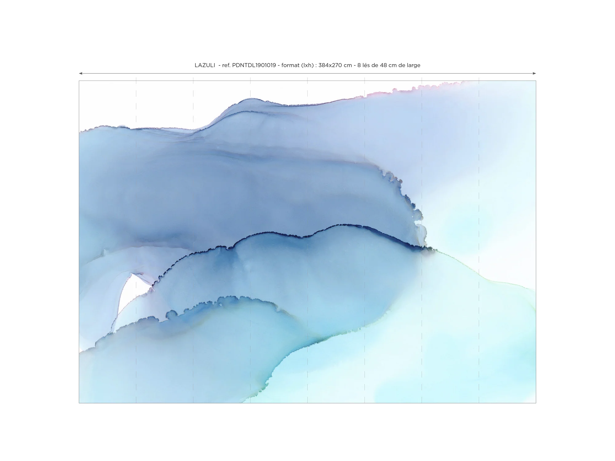 Papier Peint Panoramique Lazuli - Bleu - Image 8