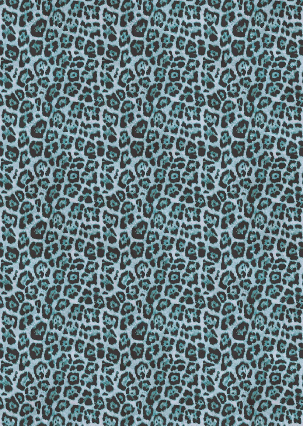 Papier Peint Panoramique Léopard - Bleu Persan - Image 7