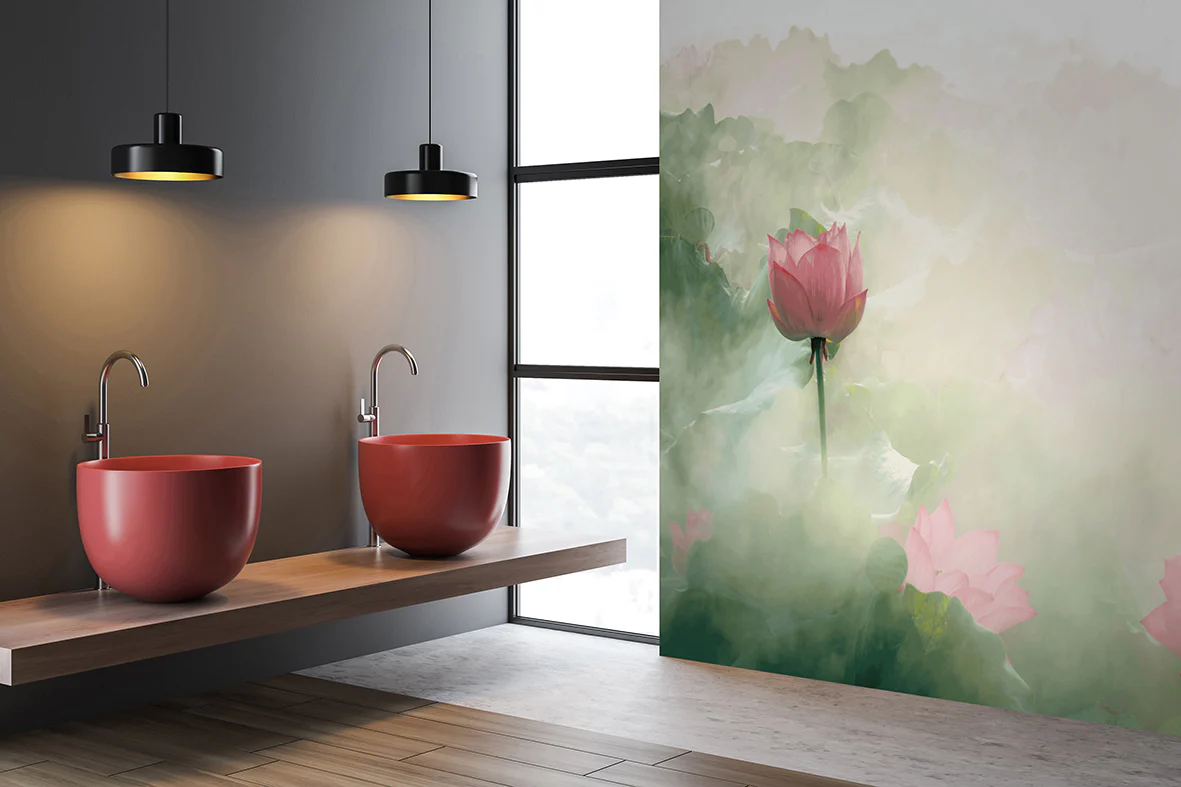 Papier Peint Panoramique Lilies - Multicolore - Image 2