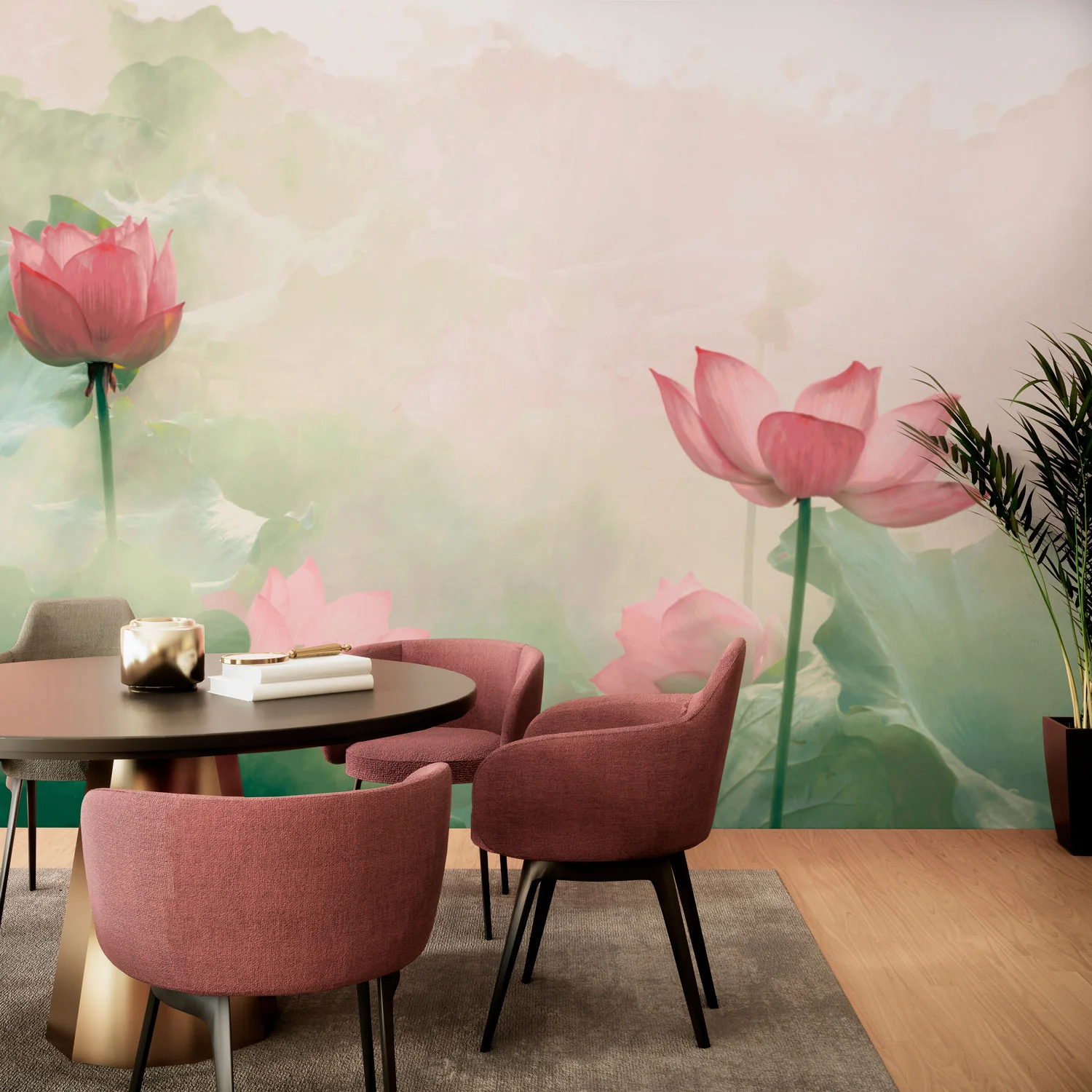 Papier Peint Panoramique Lilies - Multicolore - Image 3