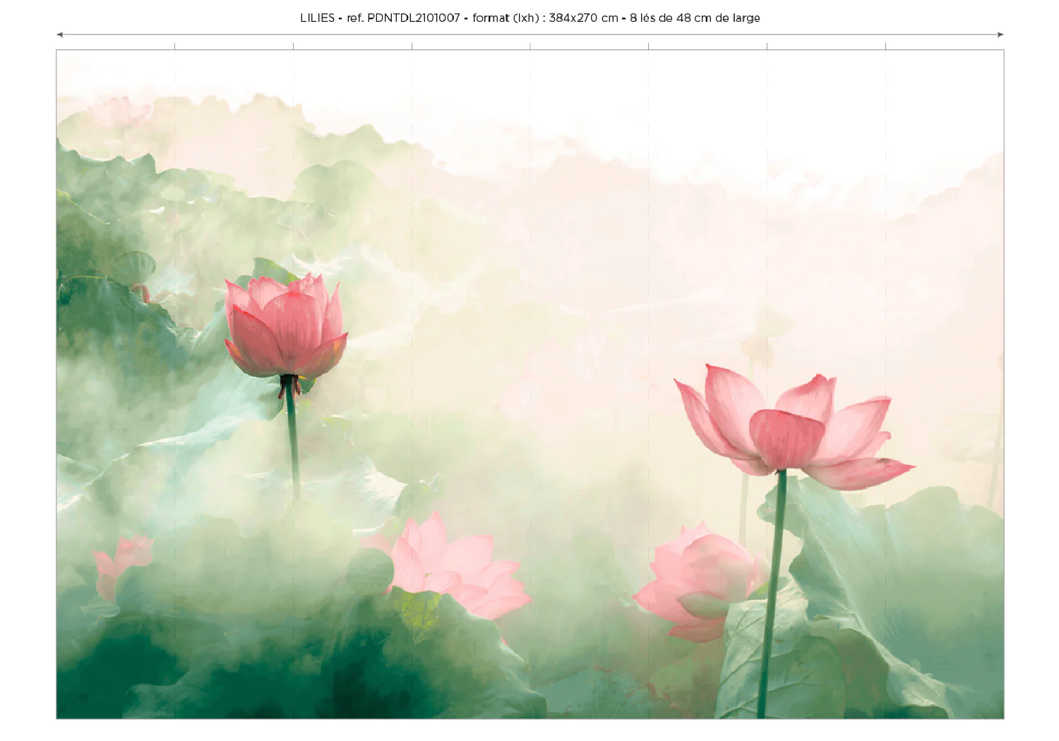 Papier Peint Panoramique Lilies - Multicolore - Image 7