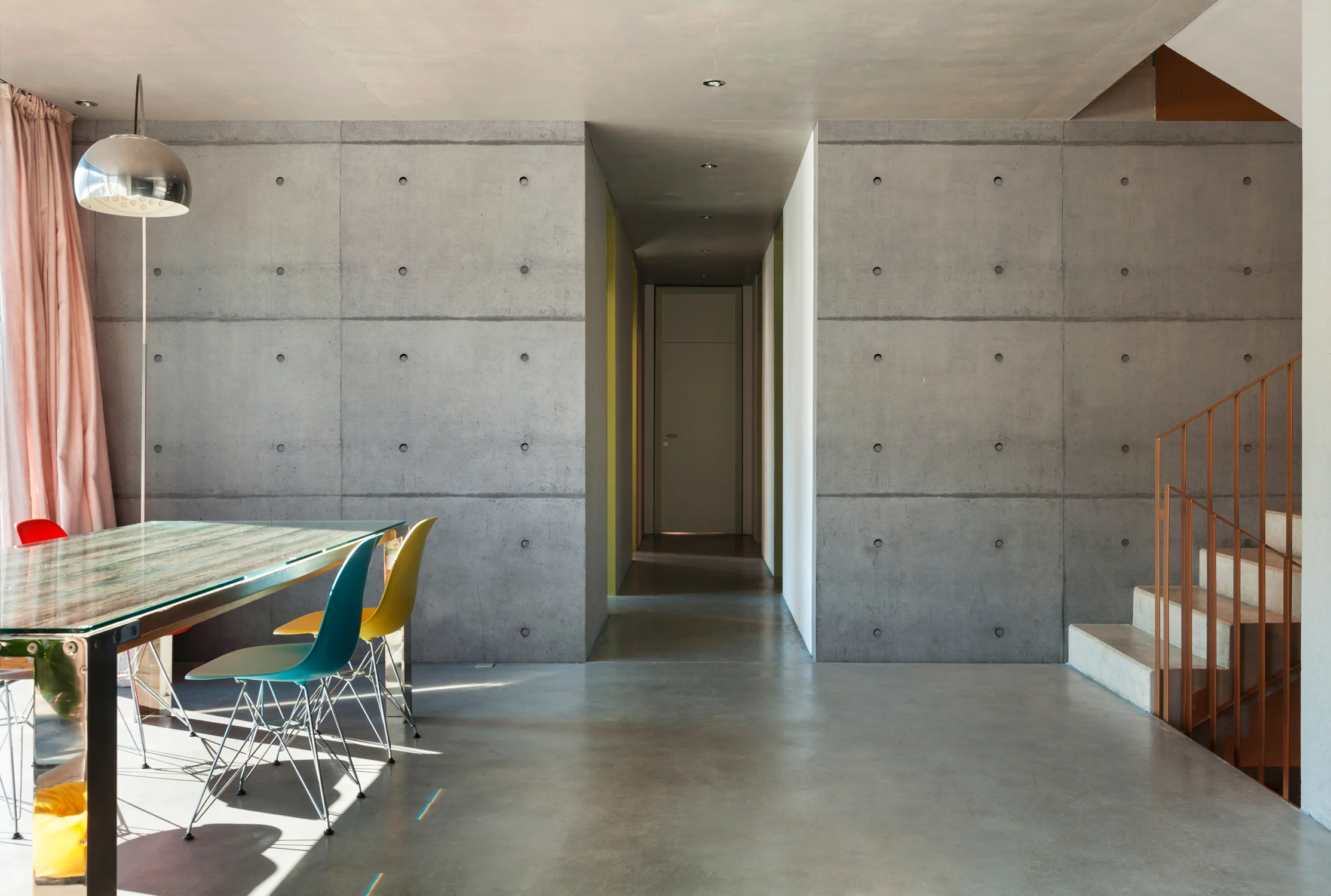 Papier Peint Panoramique Loft Béton - Gris - Image 5