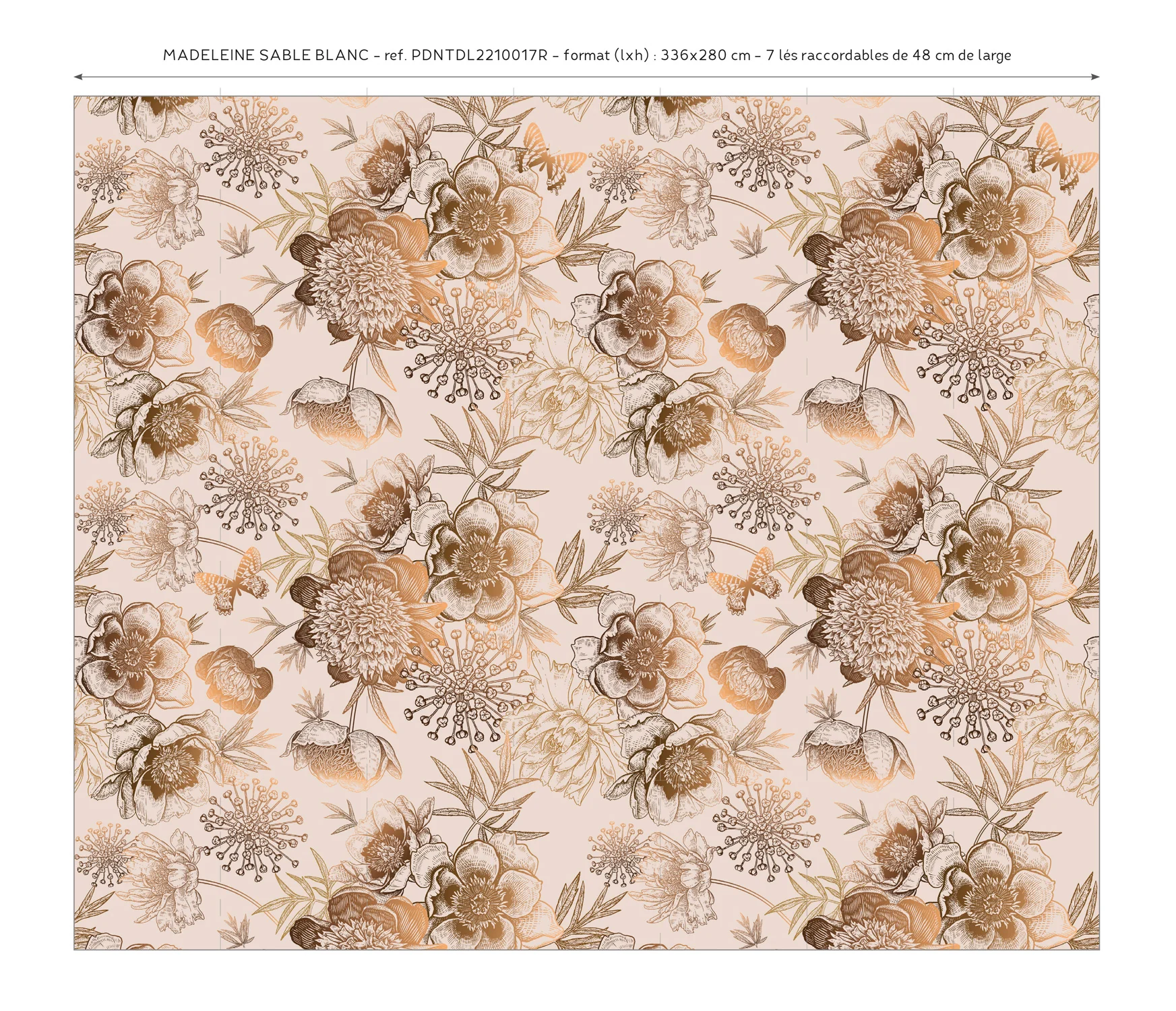 Papier Peint Panoramique - Madeleine - Sable Blanc - Image 7