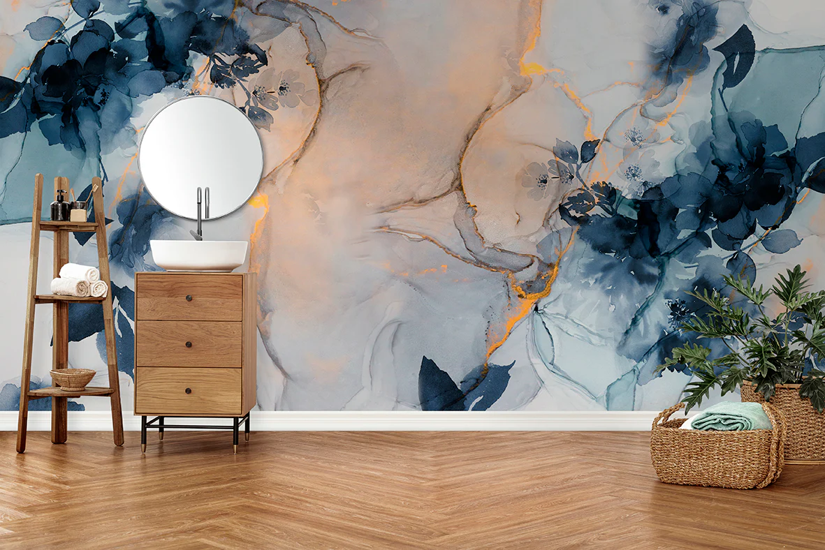 Papier Peint Panoramique Marble&Flowers Xl - Multicolore - Image 5