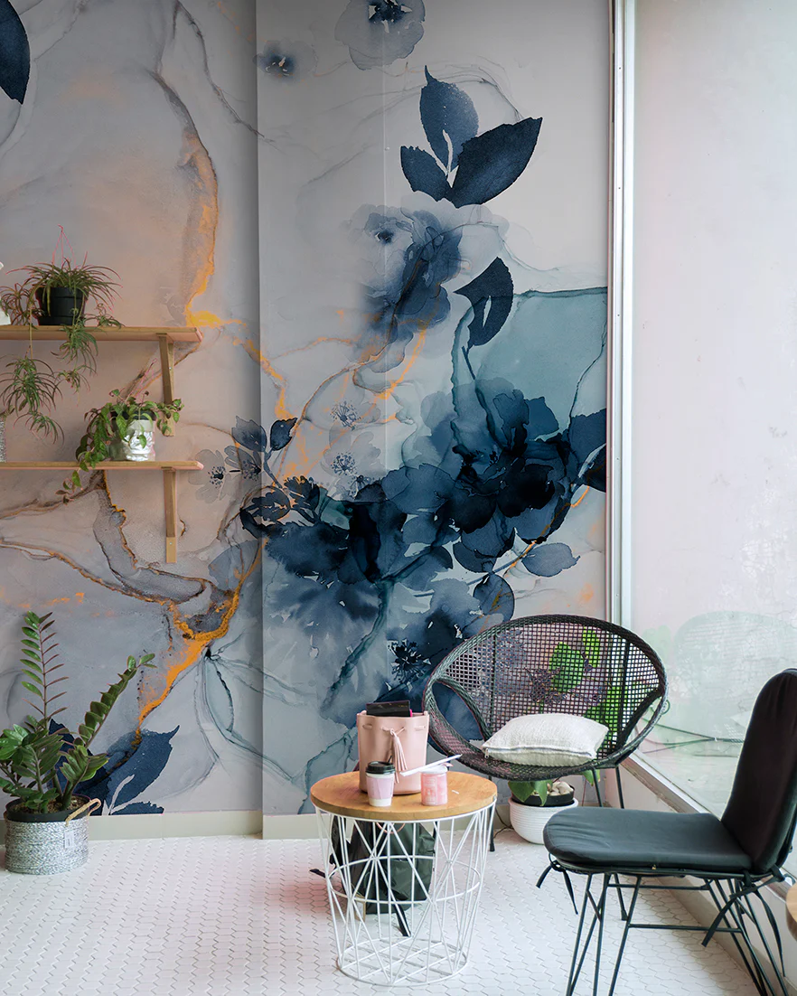 Papier Peint Panoramique Marble&Flowers Xl - Multicolore - Image 6