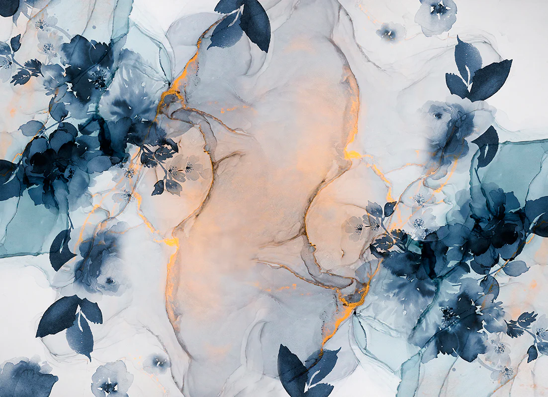 Papier Peint Panoramique Marble&Flowers Xl - Multicolore - Image 8