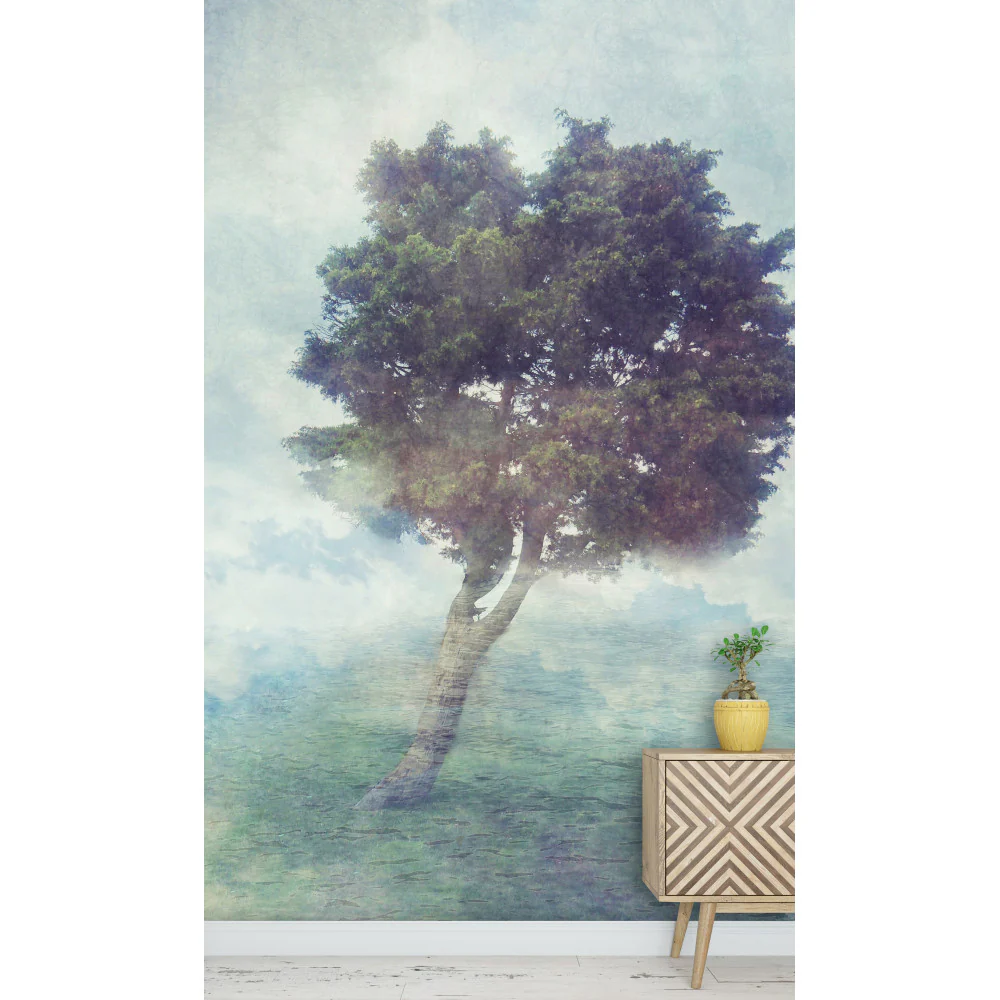 Papier Peint Panoramique Misty Tree - Multicolore - Image 5
