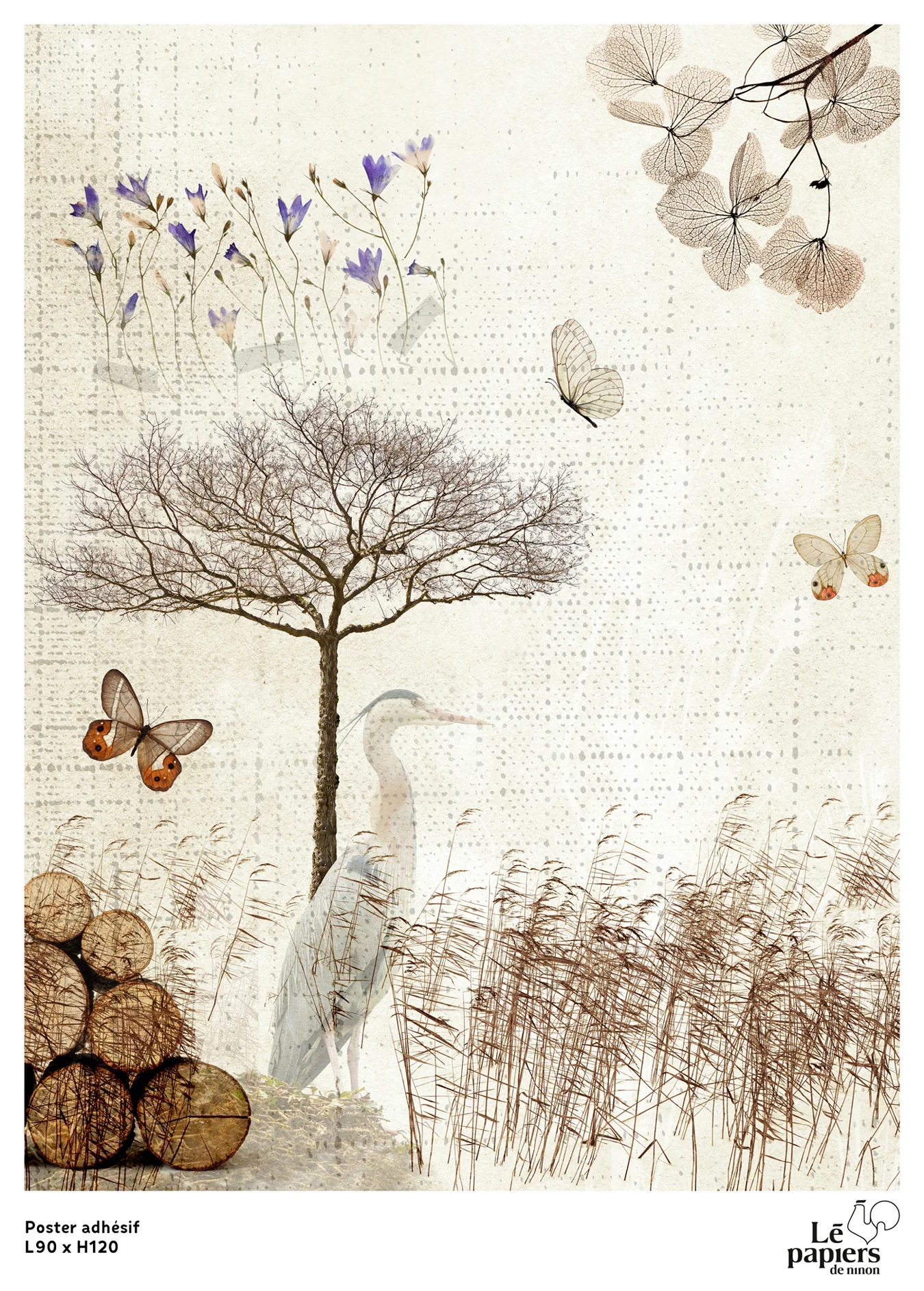 Poster Adhésif Natura - Marron - Image 2